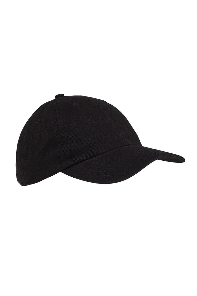 Big Accessories Headwear OS / Black Big Accessories BX001Y: Youth 6-Panel Brushed Twill Unstructured Cap
