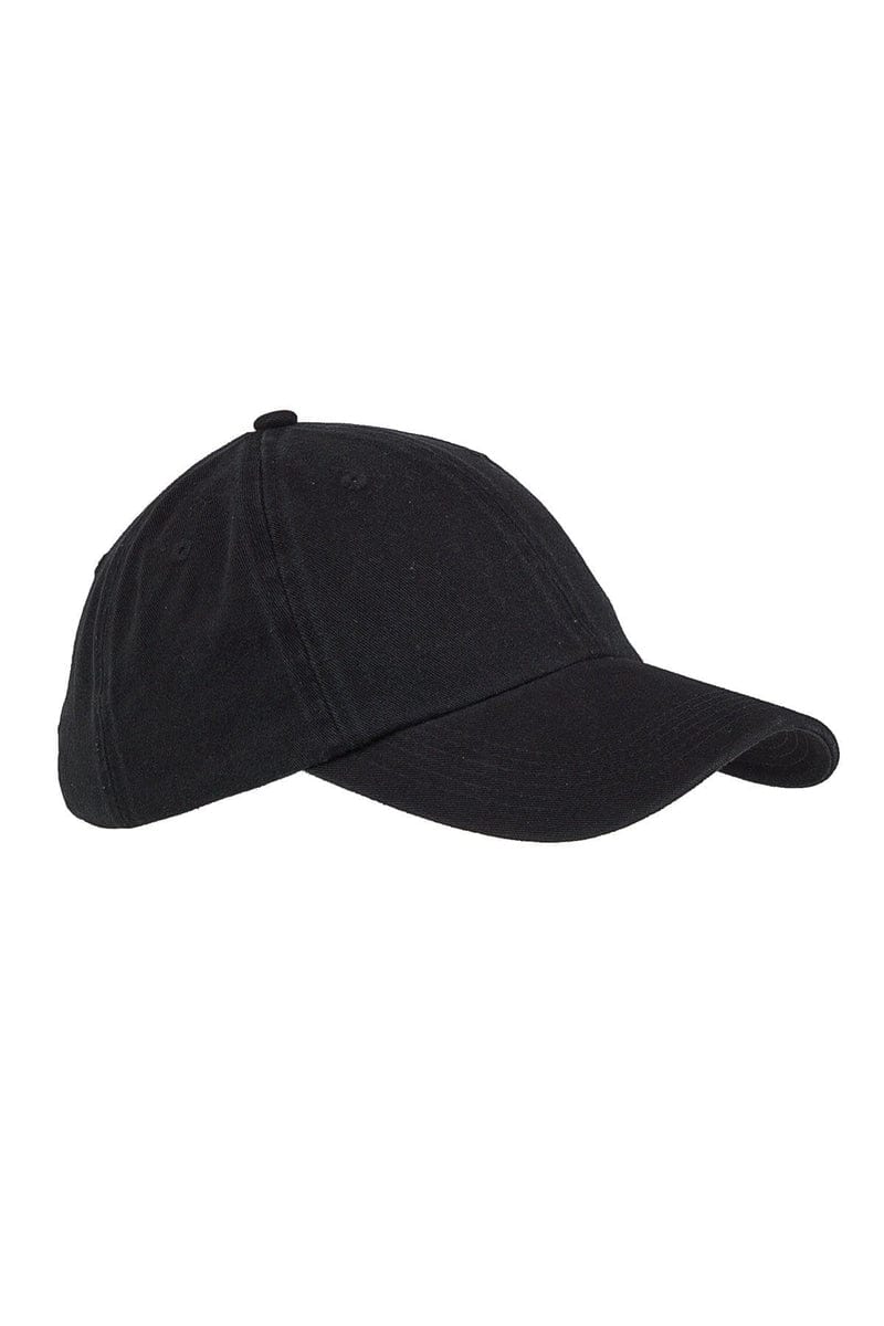 Big Accessories Headwear OS / Black Big Accessories BX005: 6-Panel Washed Twill Low-Profile Cap