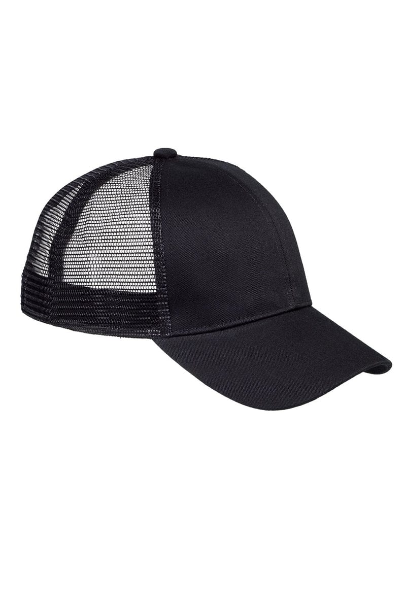 Big Accessories Headwear OS / Black Big Accessories BX019: 6-Panel Structured Trucker Cap