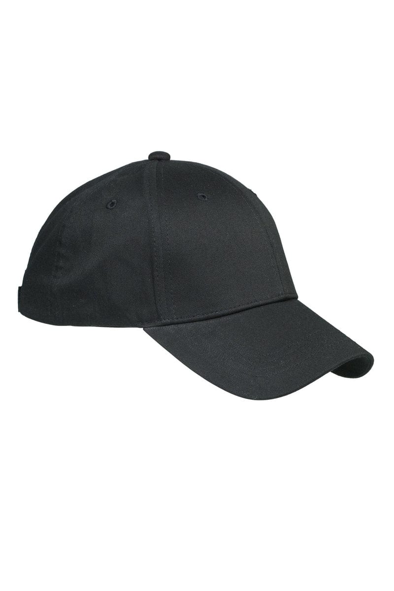 Big Accessories Headwear OS / Black Big Accessories BX020: 6-Panel Structured Twill Cap