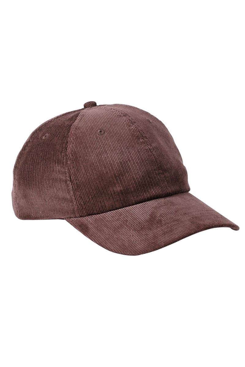 Big Accessories Headwear OS / Brown Big Accessories BA703: Corduroy Cap