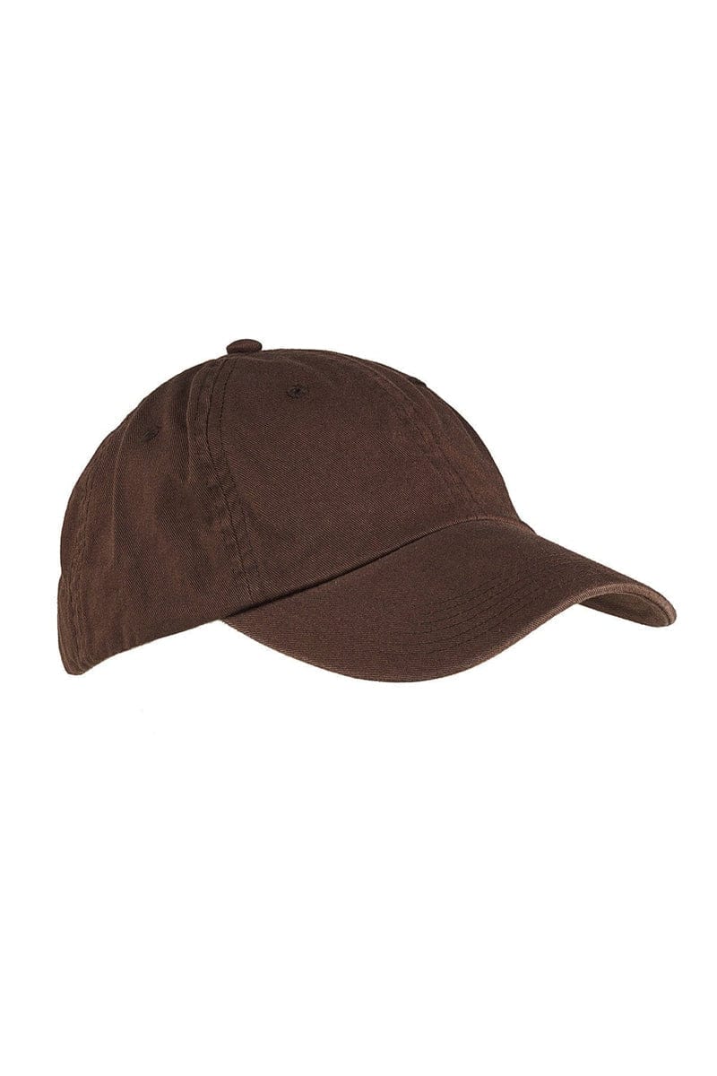 Big Accessories Headwear OS / Coffee Big Accessories BX005: 6-Panel Washed Twill Low-Profile Cap