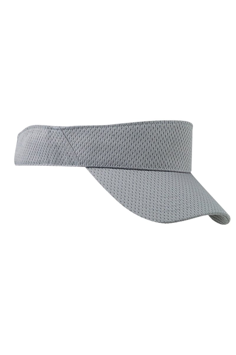 Big Accessories Headwear OS / Grey Big Accessories BX022: Sport Visor with Mesh