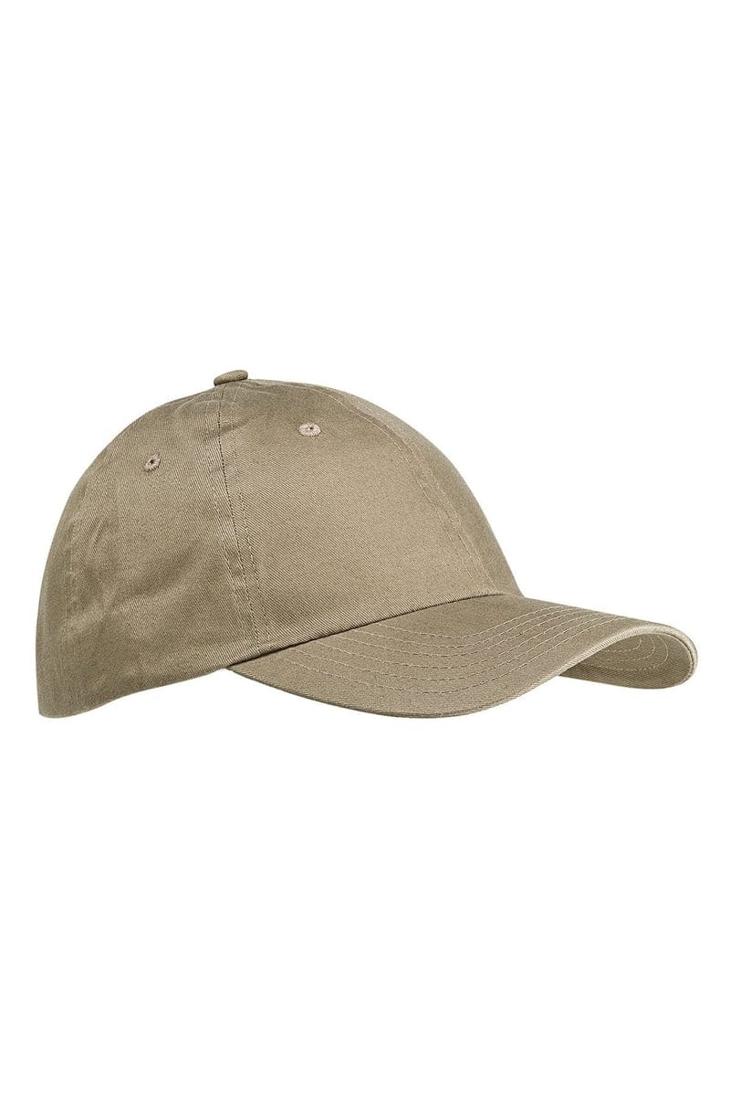 Big Accessories Headwear OS / Khaki Big Accessories BX001: 6-Panel Brushed Twill Unstructured Cap