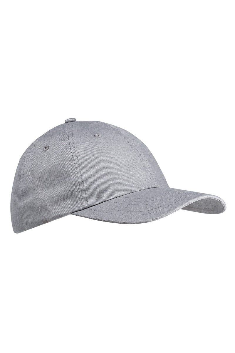 Big Accessories Headwear OS / Light Gray Big Accessories BX001: 6-Panel Brushed Twill Unstructured Cap