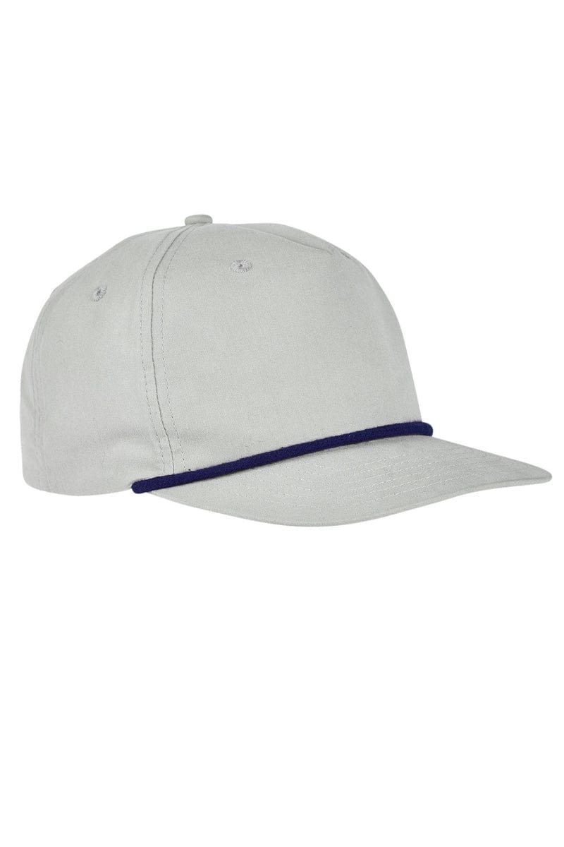 Big Accessories Headwear OS / Lt Gray/ Navy Big Accessories BA671: 5-Panel Golf Cap