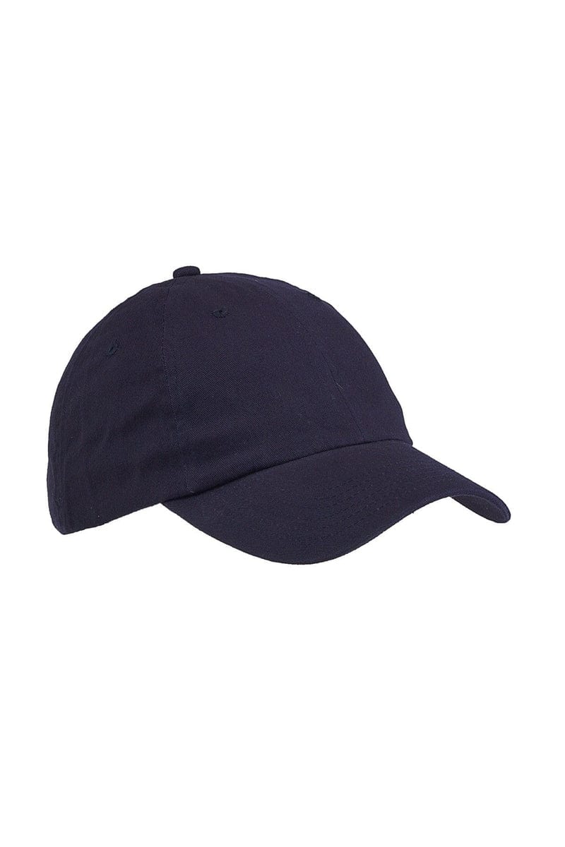 Big Accessories Headwear OS / Navy Big Accessories BX001: 6-Panel Brushed Twill Unstructured Cap