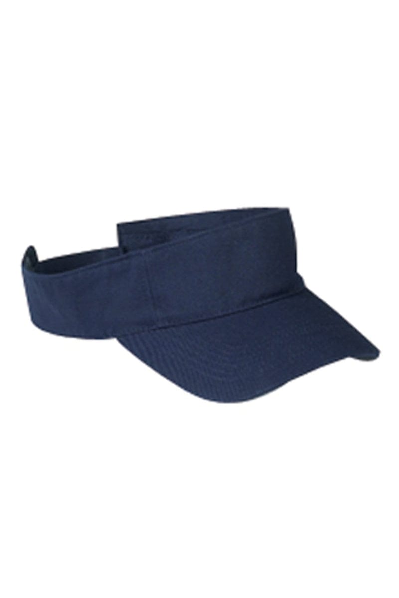 Big Accessories Headwear OS / Navy Big Accessories BX006: Cotton Twill Visor