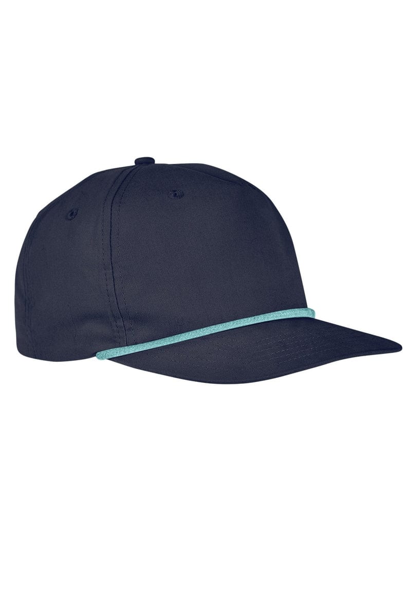 Big Accessories Headwear OS / Navy/ Mint Big Accessories BA671: 5-Panel Golf Cap