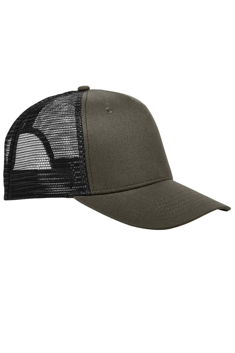 Big Accessories Headwear OS / Olive/ Black Big Accessories BX025: Surfer Trucker Cap