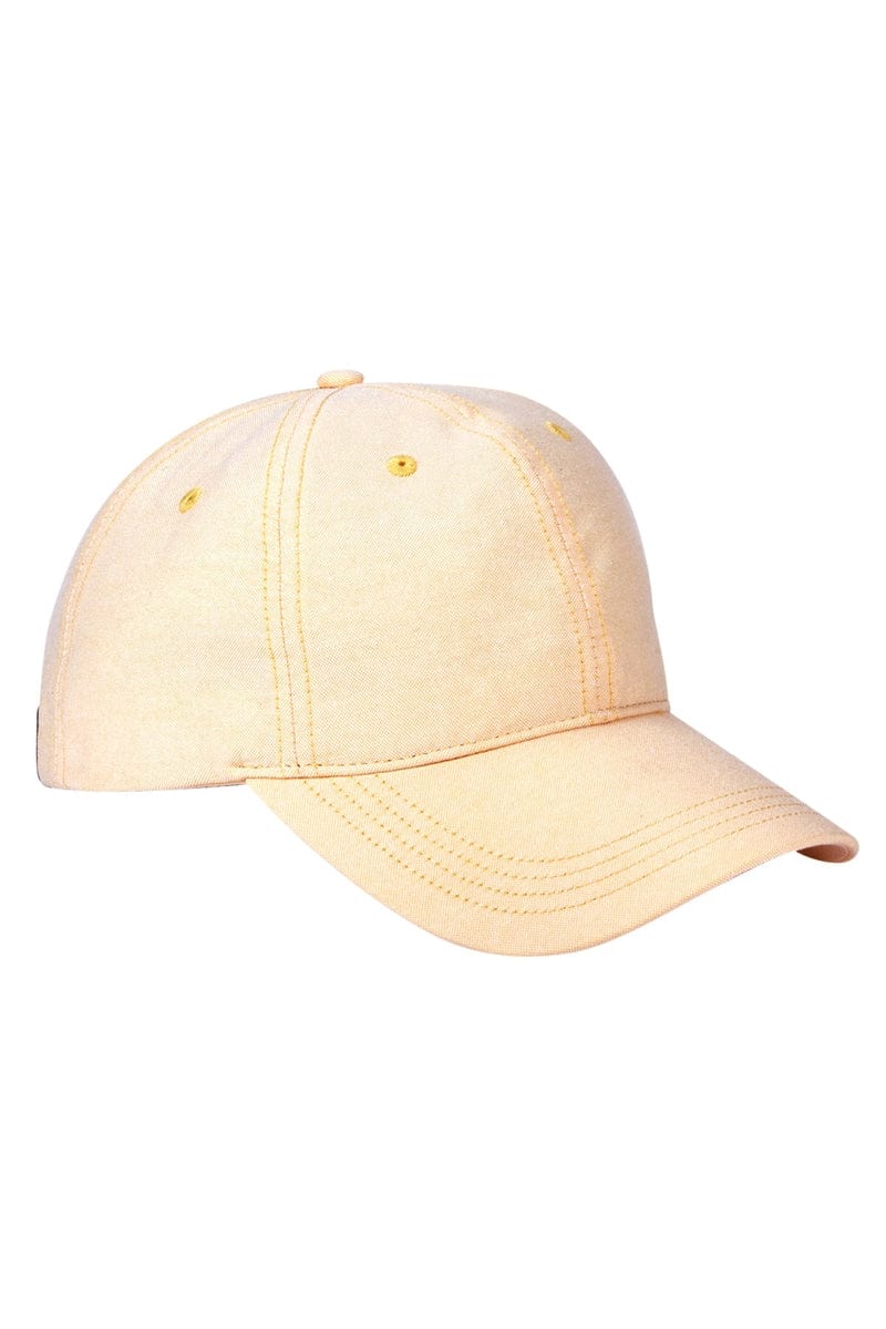 Big Accessories Headwear OS / Oxford Yellow Big Accessories BA614: Summer Prep Cap