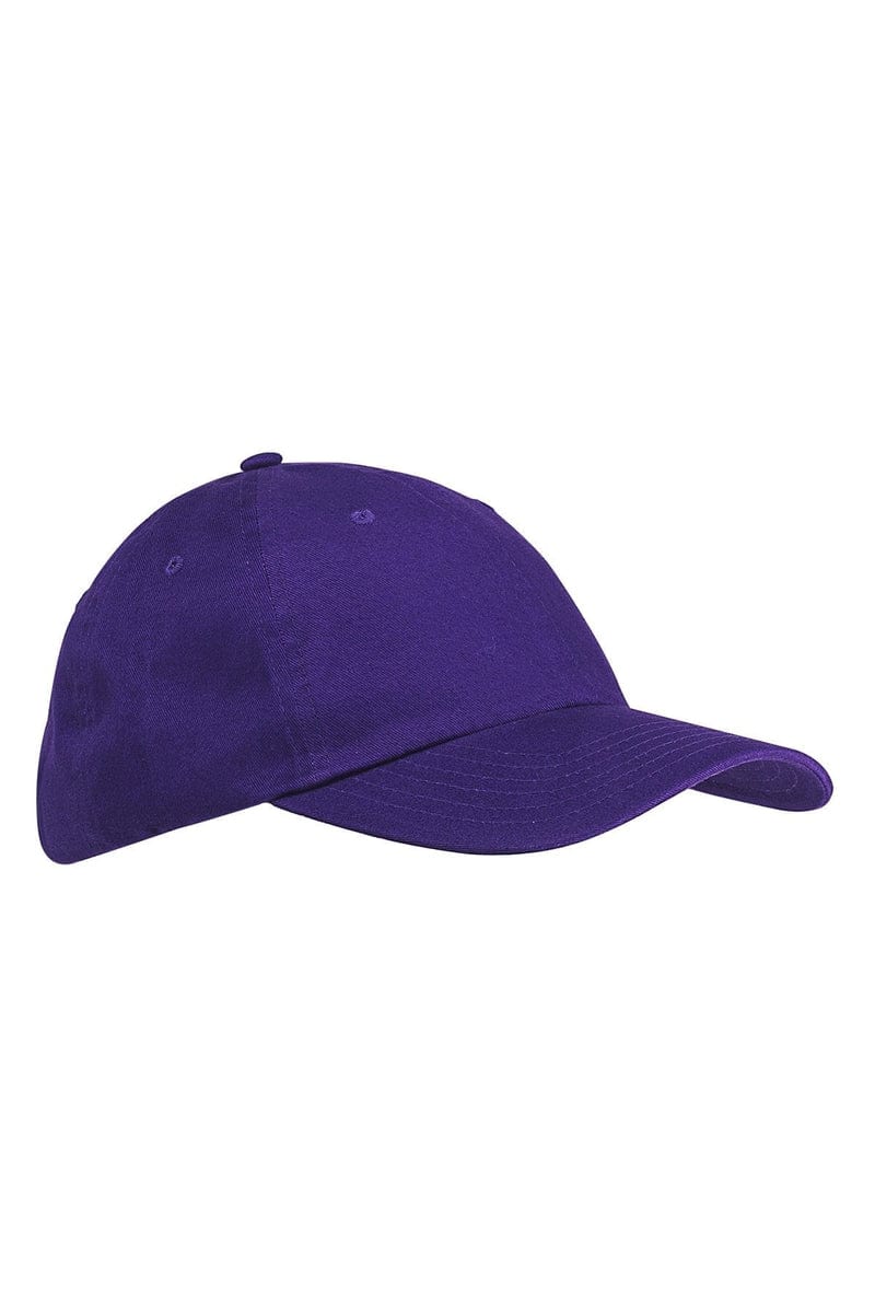 Big Accessories Headwear OS / Purple Big Accessories BX001: 6-Panel Brushed Twill Unstructured Cap