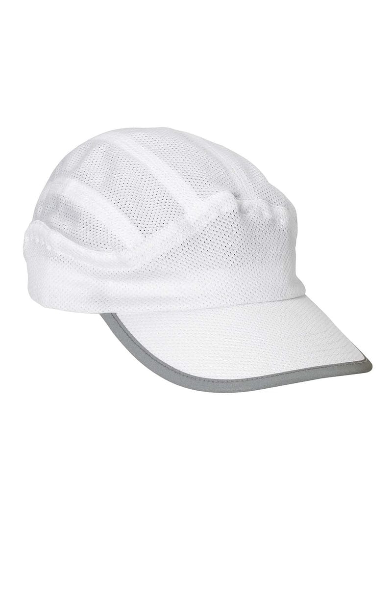 Big Accessories Headwear OS / White Big Accessories BA503: Mesh Runner Cap