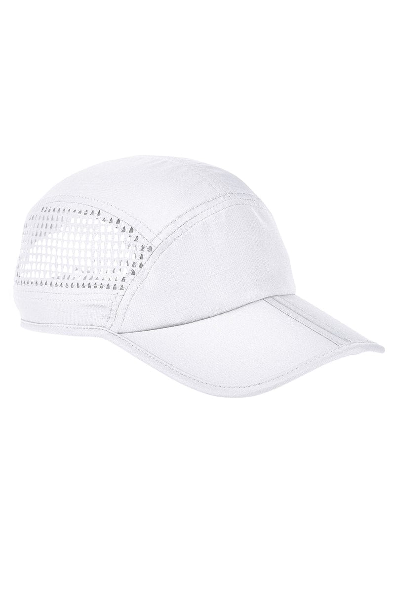 Big Accessories Headwear OS / White Big Accessories BA657: Foldable Bill Performance Cap