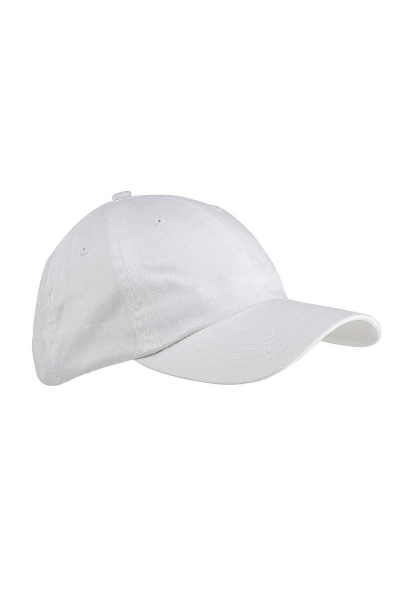 Big Accessories Headwear OS / White Big Accessories BX001Y: Youth 6-Panel Brushed Twill Unstructured Cap
