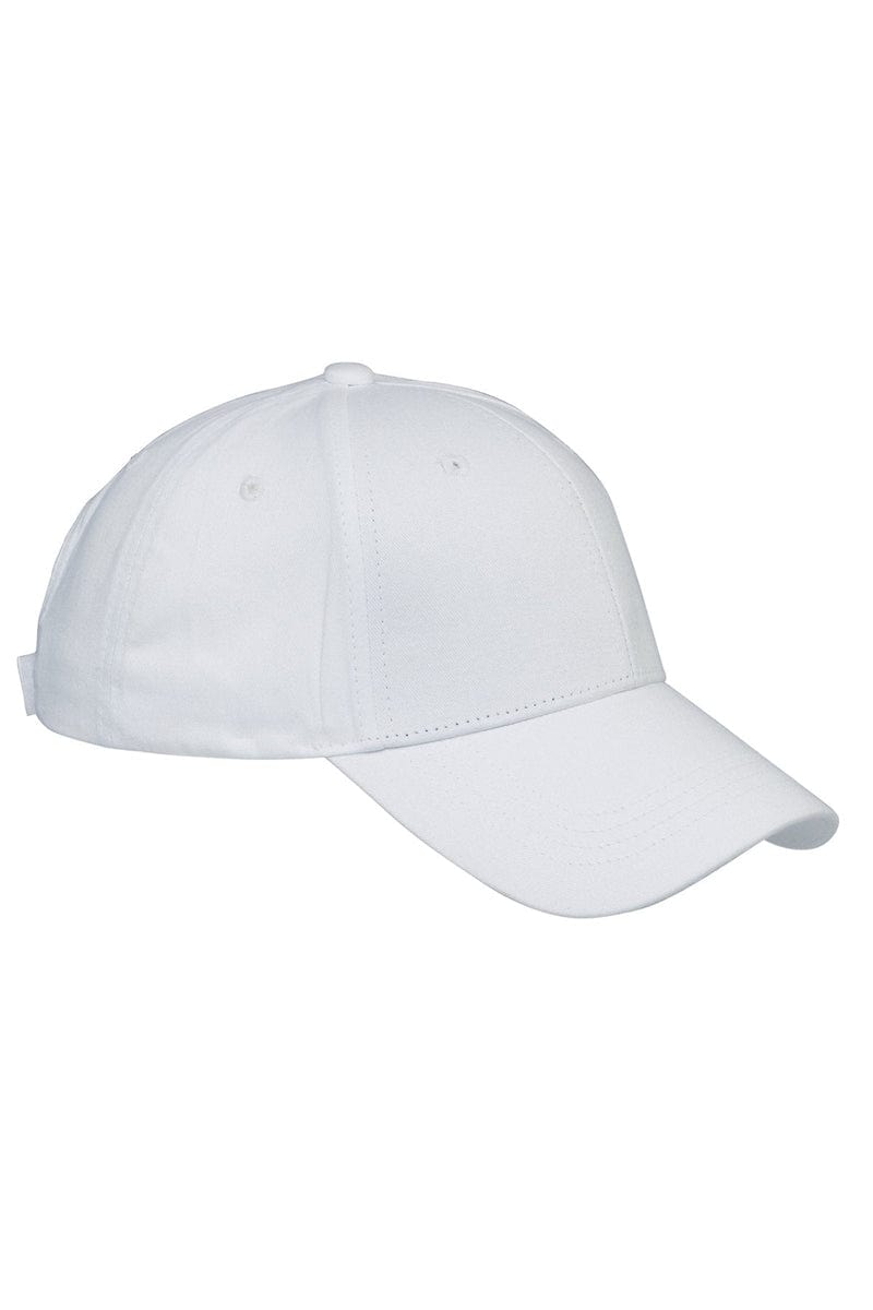 Big Accessories Headwear OS / White Big Accessories BX020: 6-Panel Structured Twill Cap