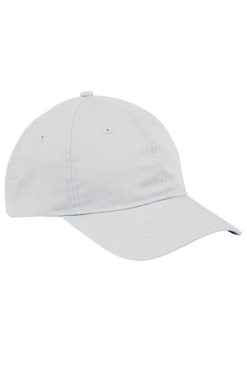 Big Accessories Headwear OS / White Big Accessories BX880: 6-Panel Twill Unstructured Cap