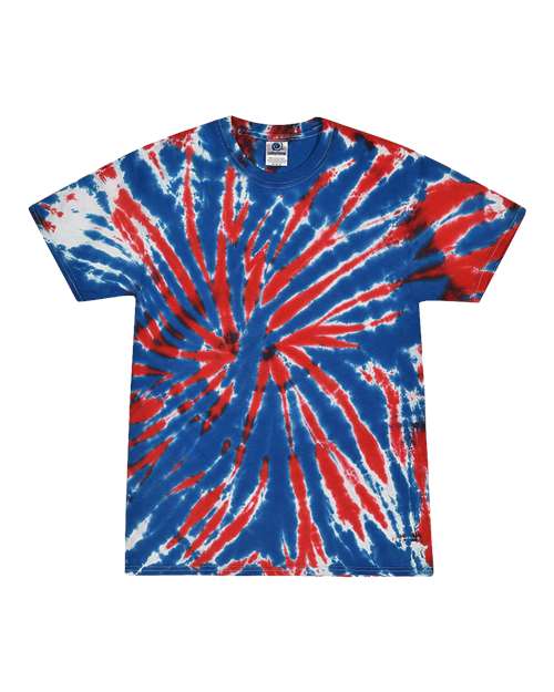 Colortone 1000-Unisex Multi-Color Tie-Dyed T-Shirt in Union Jack