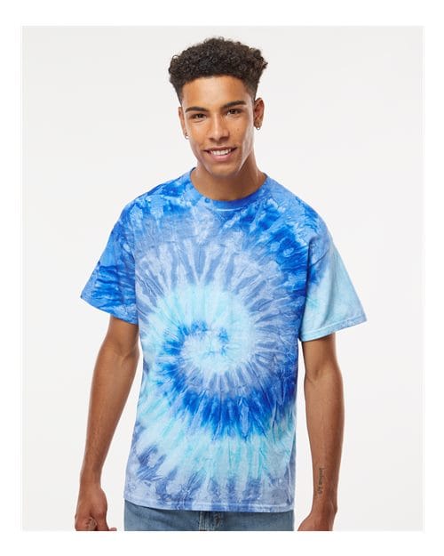 Colortone 1000-Unisex Multi-Color Tie-Dyed T-Shirt in 