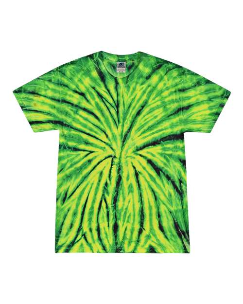 Colortone 1000-Unisex Multi-Color Tie-Dyed T-Shirt in Wild Spider
