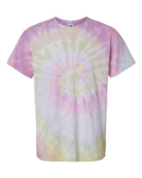 Colortone 1000-Unisex Multi-Color Tie-Dyed T-Shirt in Desert Rose