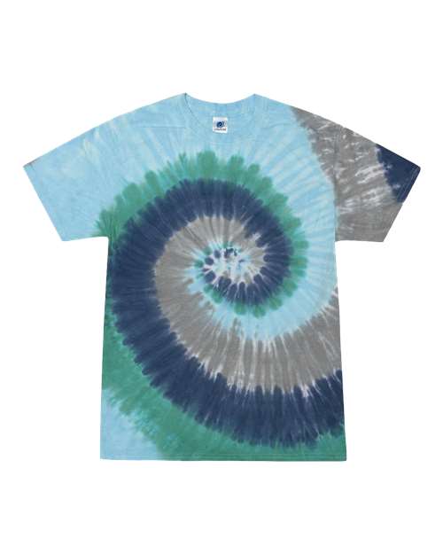 Colortone 1000-Unisex Multi-Color Tie-Dyed T-Shirt in Earth