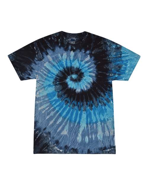 Colortone 1000-Unisex Multi-Color Tie-Dyed T-Shirt in Evening Sky