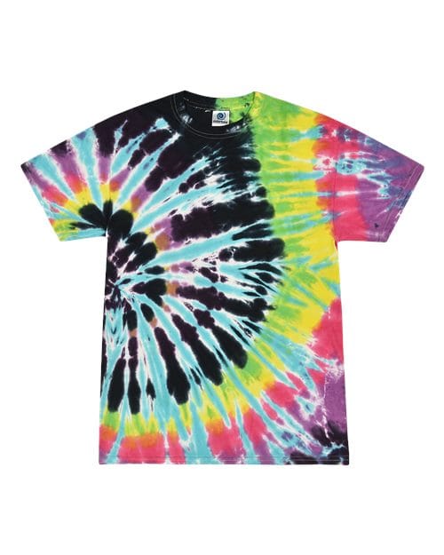 Colortone 1000-Unisex Multi-Color Tie-Dyed T-Shirt in Flashback