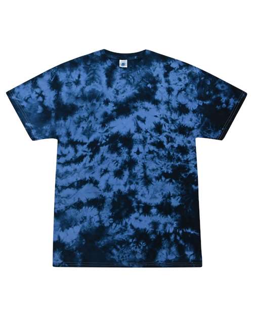 Colortone 1390-Unisex Crystal Wash T-Shirt in Crystal Columbia/ Navy