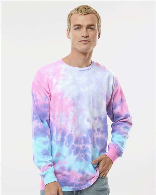 Colortone 2000-Unisex Tie-Dyed Long Sleeve T-Shirt in 