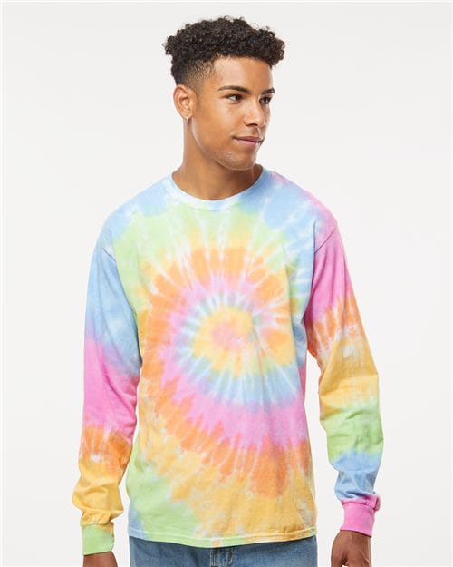 Colortone 2000-Unisex Tie-Dyed Long Sleeve T-Shirt in 