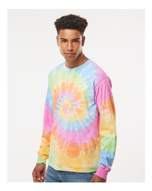 Colortone 2000-Unisex Tie-Dyed Long Sleeve T-Shirt in 