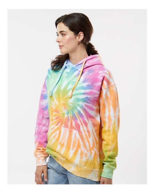Colortone 8777-Unisex Tie-Dyed Hooded Sweatshirt in 