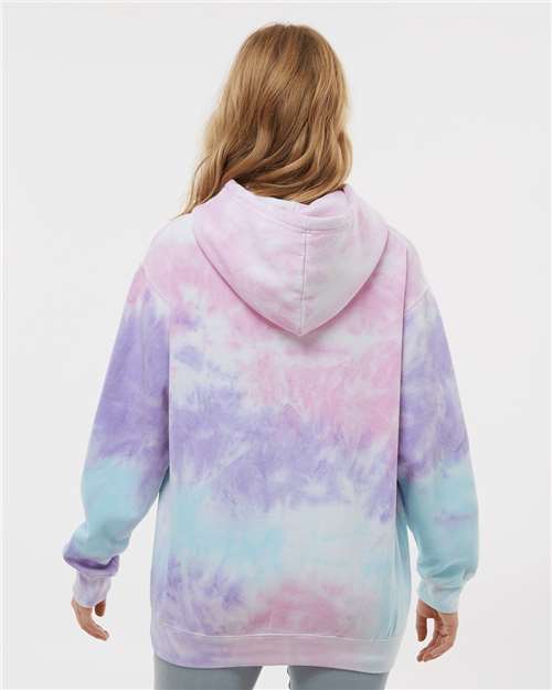 Colortone 8777-Unisex Tie-Dyed Hooded Sweatshirt in 