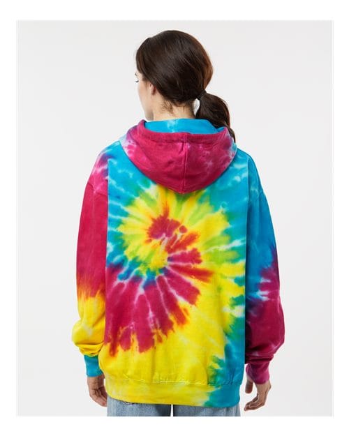 Colortone 8777-Unisex Tie-Dyed Hooded Sweatshirt in 