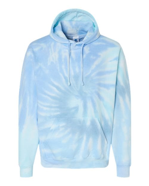 Colortone 8777-Unisex Tie-Dyed Hooded Sweatshirt in Lagoon