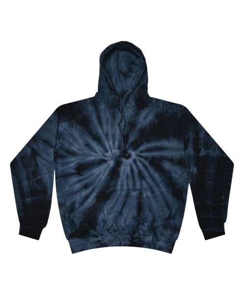 Colortone 8777-Unisex Tie-Dyed Hooded Sweatshirt in Spider Navy