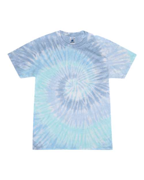 Colortone 1000Y-Youth Multi-Color Tie-Dyed T-Shirt in Lagoon