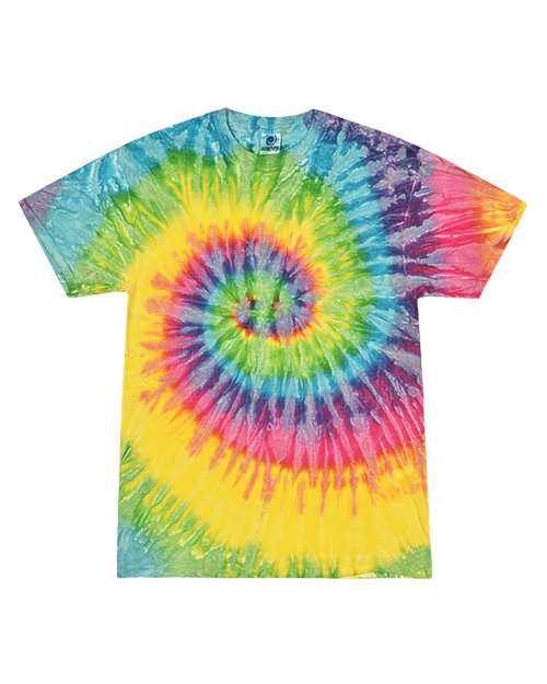 Colortone 1000Y-Youth Multi-Color Tie-Dyed T-Shirt in Saturn