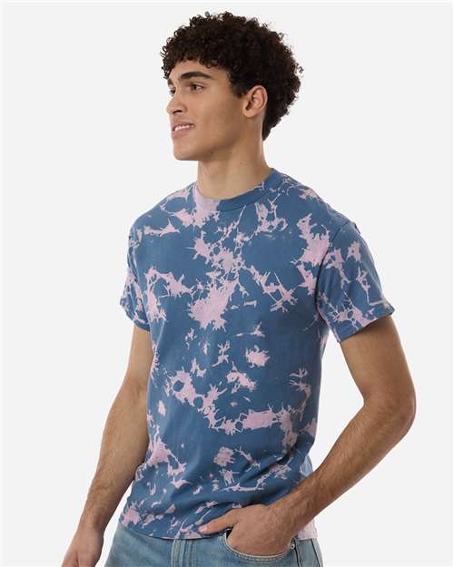 Colortone 1385-Unisex Bleach Out Dyed T-Shirt in 
