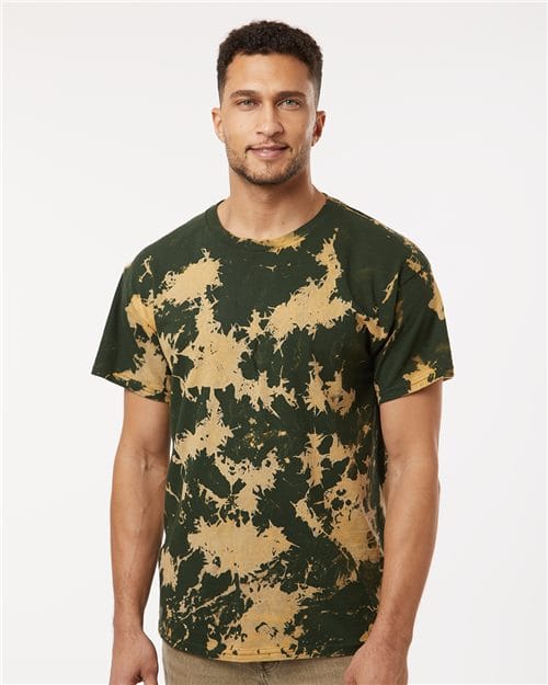 Colortone 1385-Unisex Bleach Out Dyed T-Shirt in 