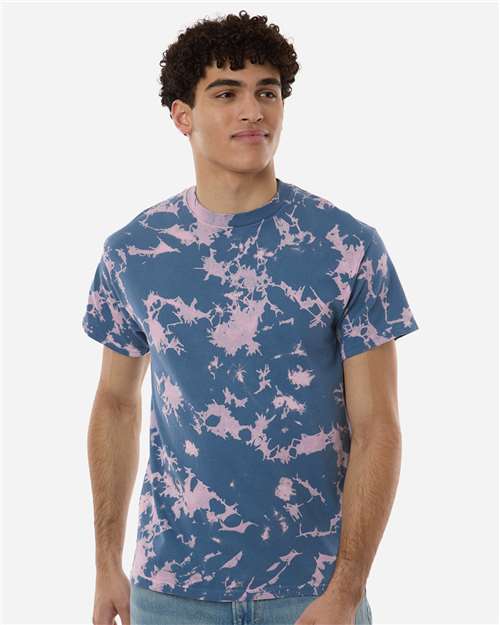 Colortone 1385-Unisex Bleach Out Dyed T-Shirt in 