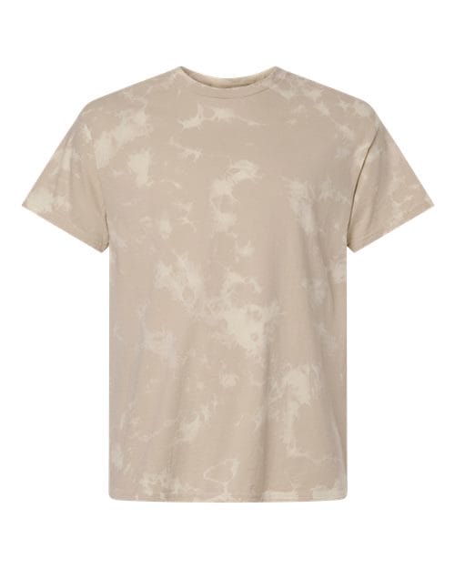Colortone 1385-Unisex Bleach Out Dyed T-Shirt in Beige