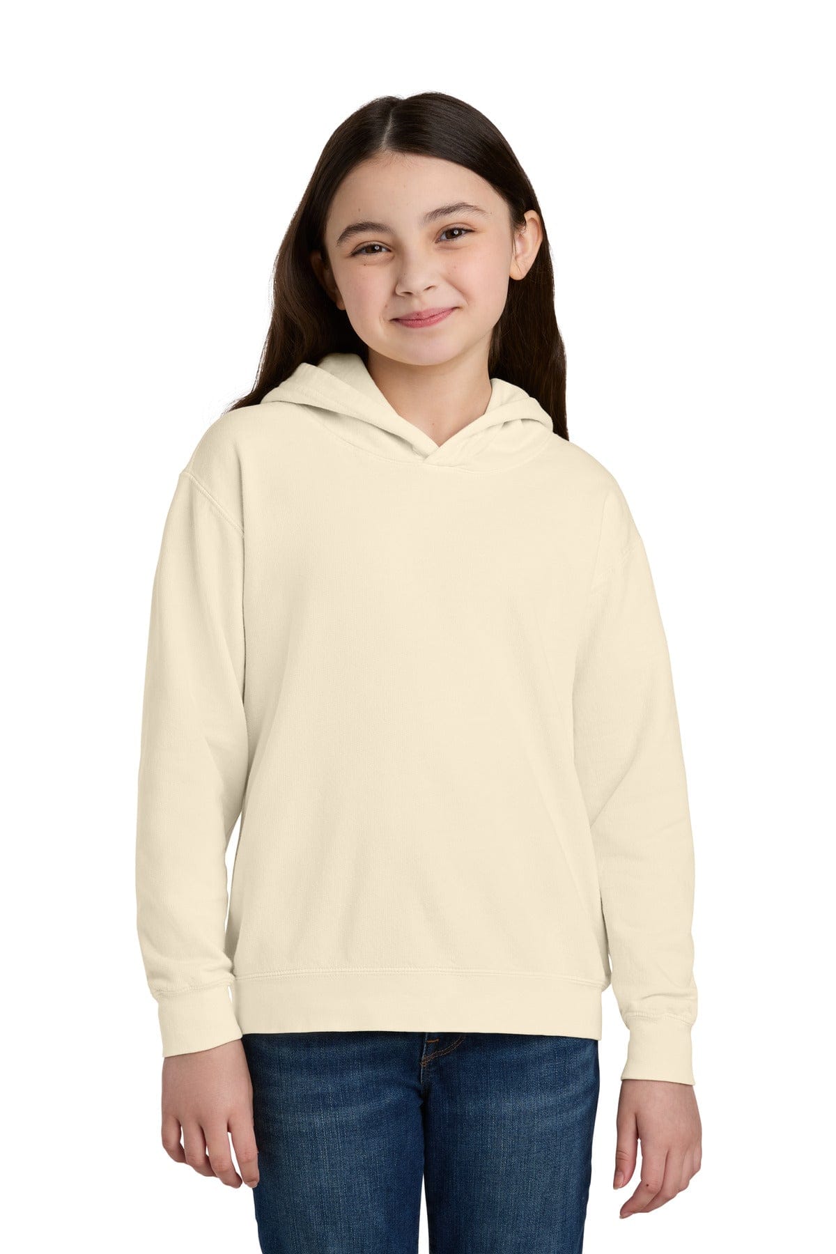 Comfort Colors 1467Y XS / Ivory Comfort Colors 1467Y Youth Lightweight Hooded Sweatshirt