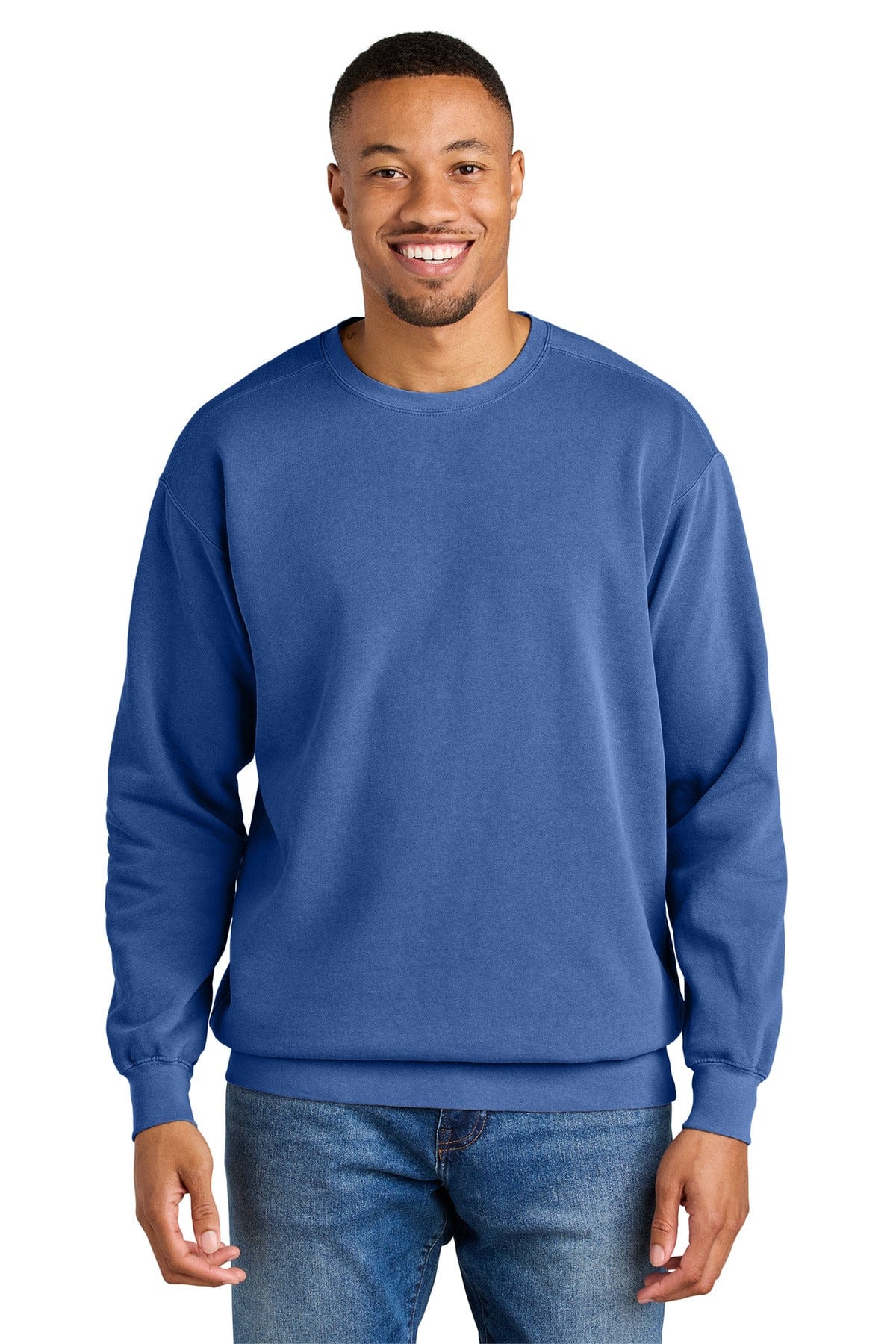 Comfort Colors 1566 S / Flo Blue Comfort Colors 1566 Ring Spun Crewneck Sweatshirt