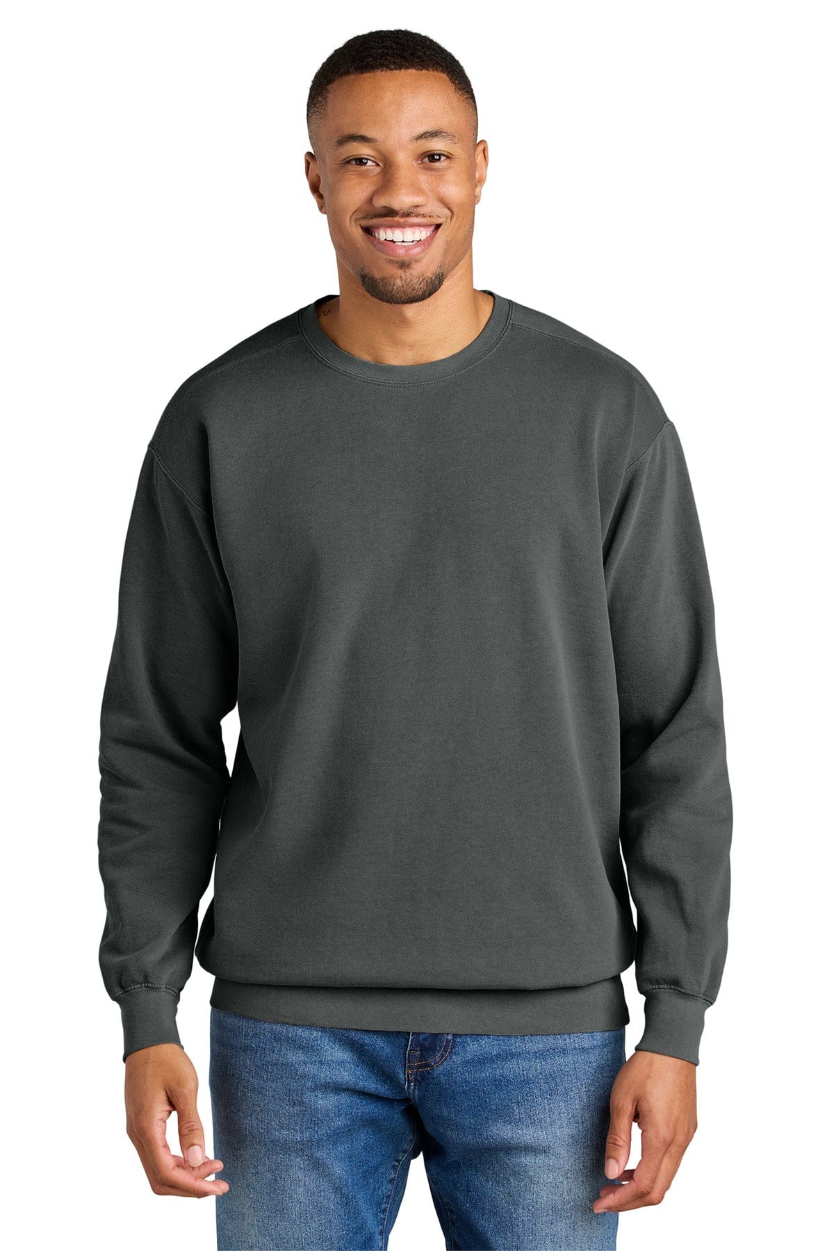 Comfort Colors 1566 S / Pepper Comfort Colors 1566 Ring Spun Crewneck Sweatshirt