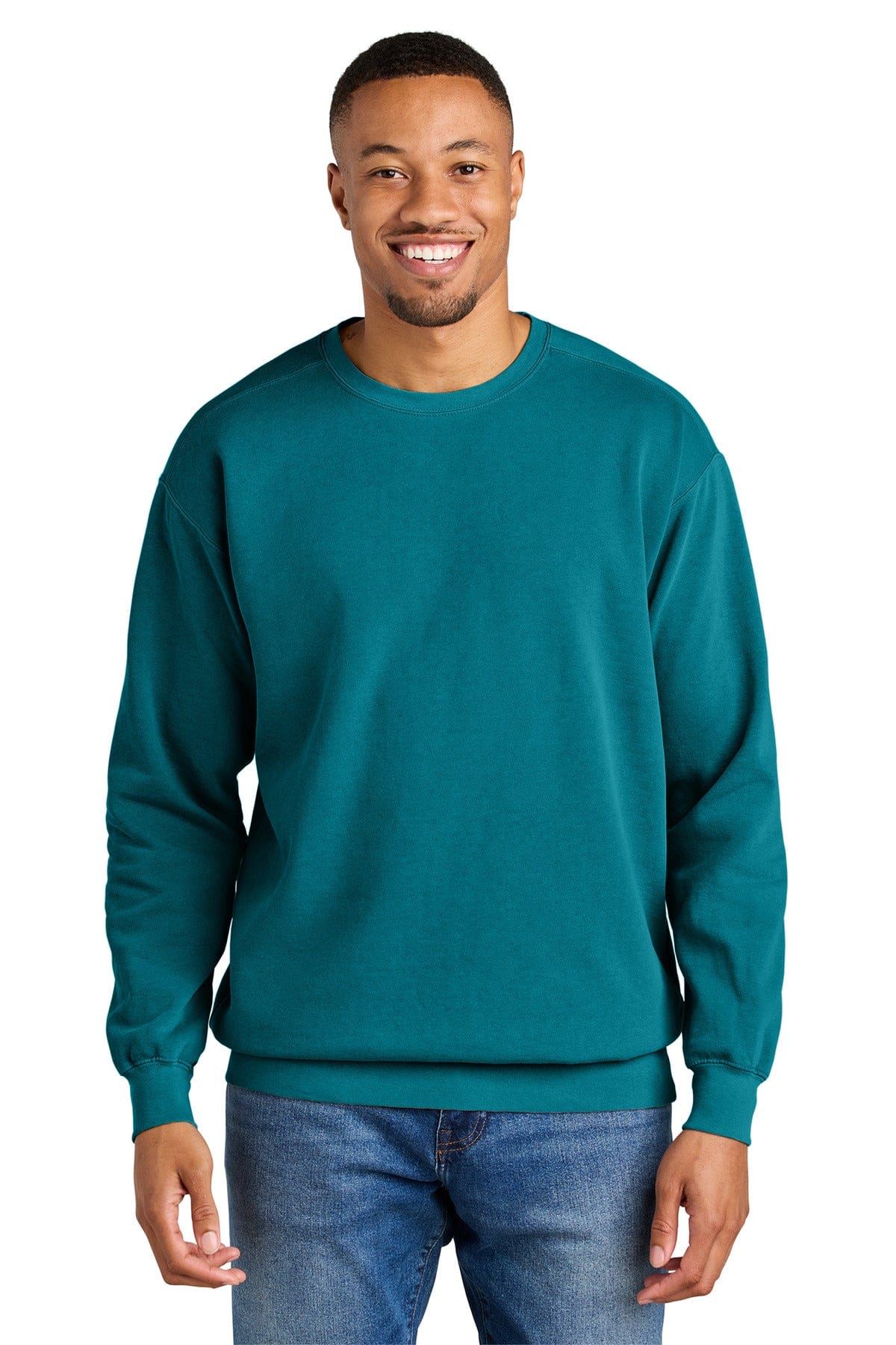 Comfort Colors 1566 S / Topaz Blue Comfort Colors 1566 Ring Spun Crewneck Sweatshirt