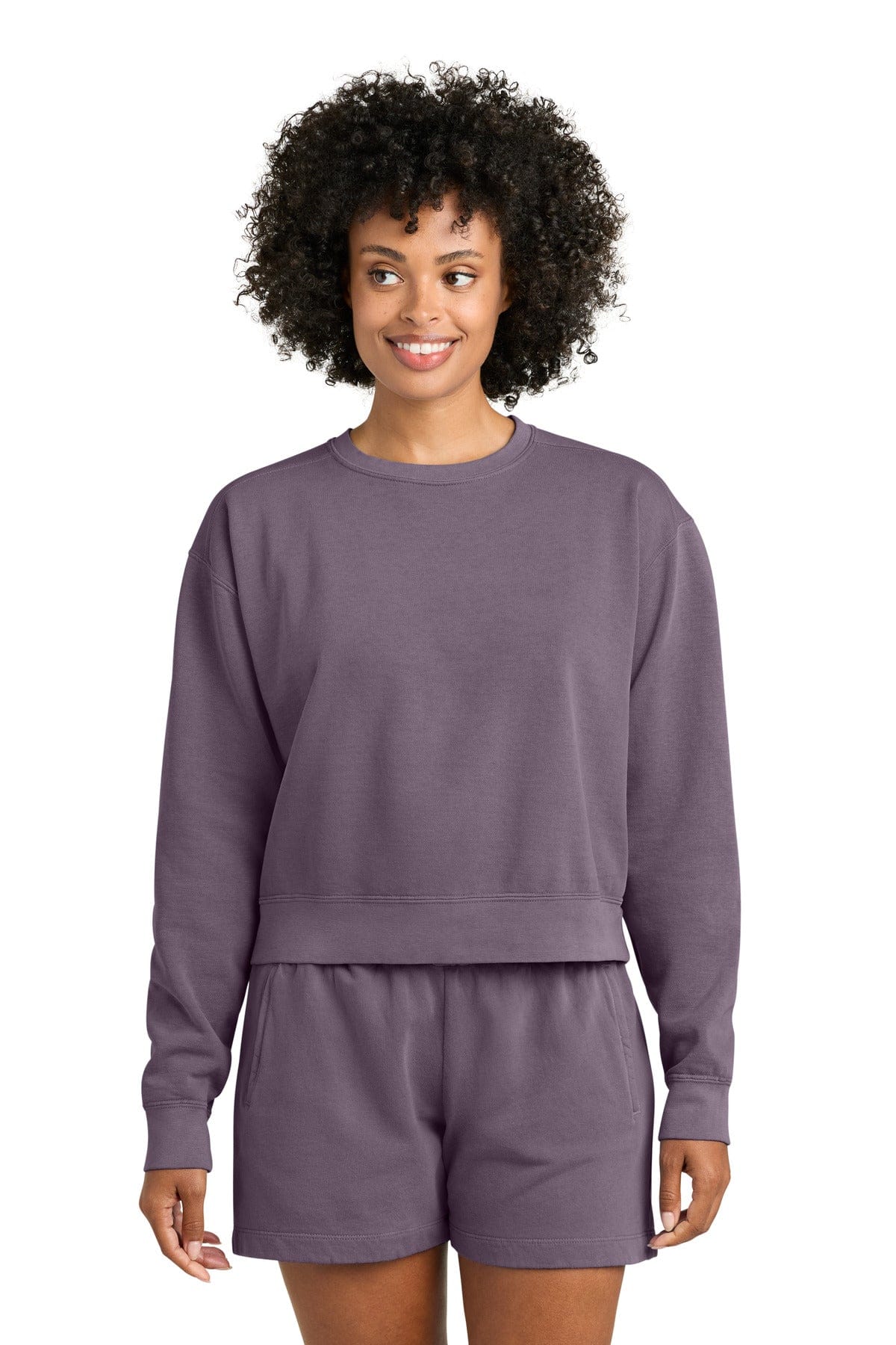 Comfort Colors 1566L S / Dusk Comfort Colors 1566L Women's Mid-Length Crewneck Sweatshirt