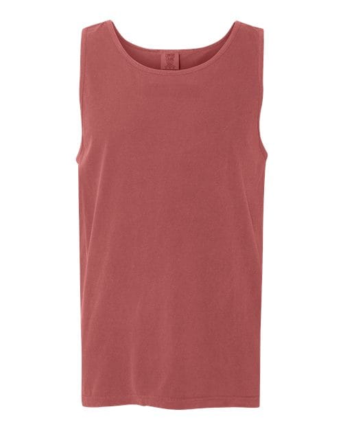 Comfort Colors 2437 S / Brick 9360: Unisex Garment-Dyed Heavyweight Tank Top