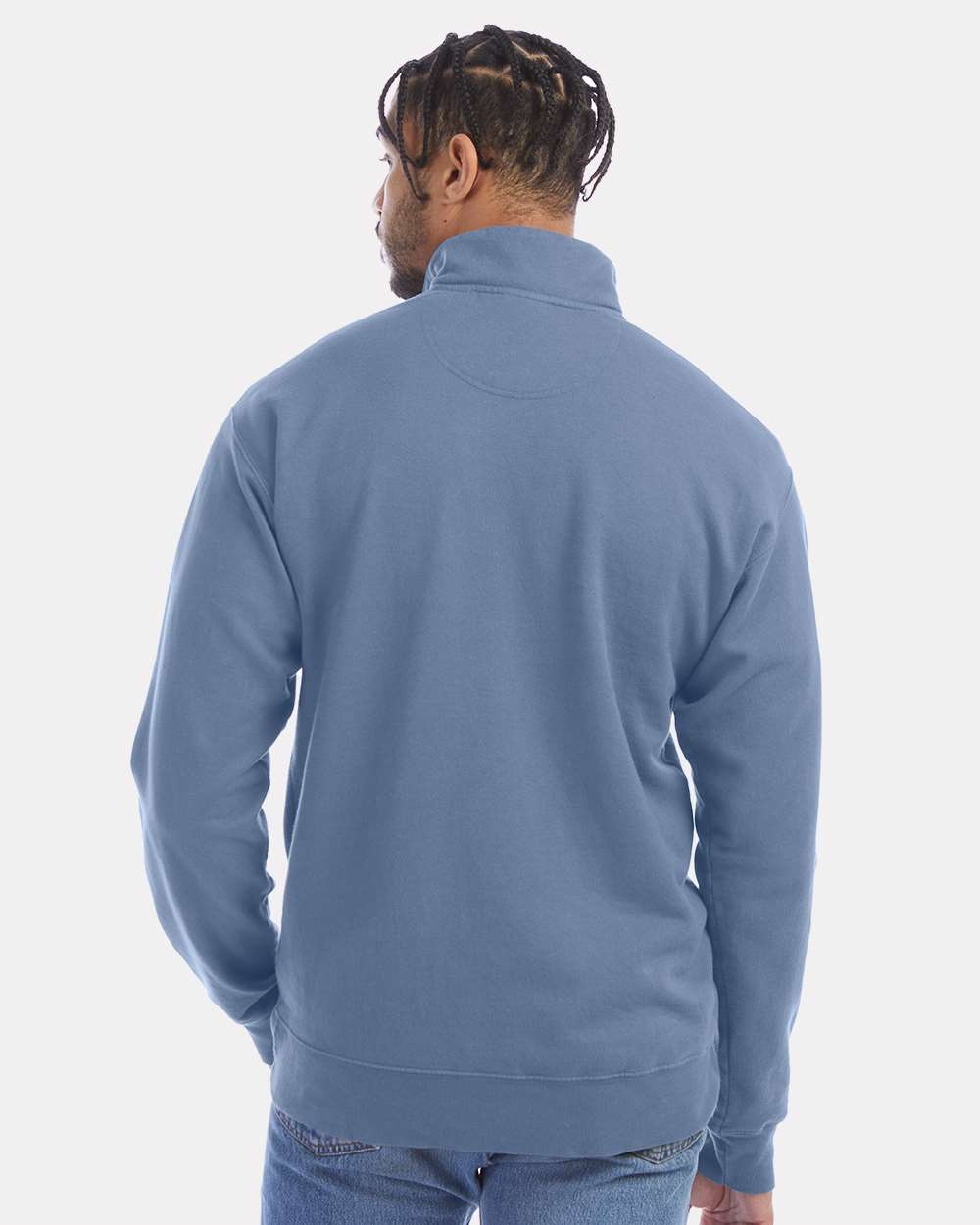ComfortWash by Hanes Fleece - Premium - Crew ComfortWash by Hanes GDH425 Unisex Garment-Dyed Quarter-Zip Sweatshirt